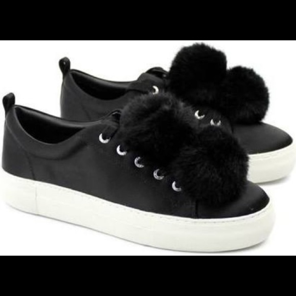 J/SLIDES Alpha Pompom Platform Sneakers